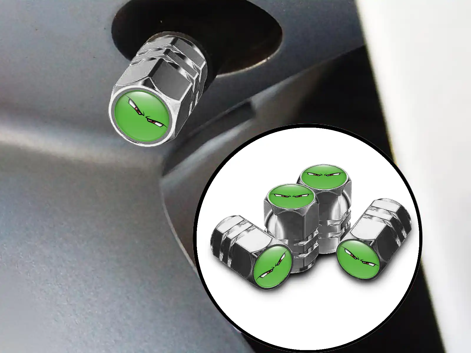 Tyre Valve Covers for SUVs Sturdy Edition Look